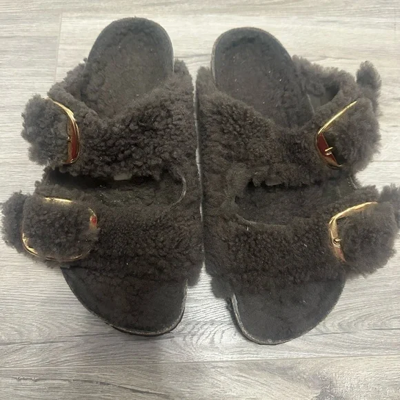 Birkenstock Big Buckle Sherling Sandals - Picture 3 of 6